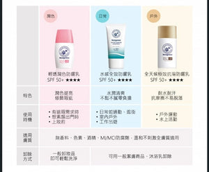 霓淨思海洋友善水感全效防曬乳 SPF50+/★★★★ 50ml